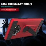 Wholesale Galaxy Note 9 Metallic Plate Stand Case Work with Magnetic Mount Holder (Rose Gold)